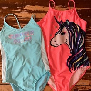 2 Girls One Piece Swimsuits